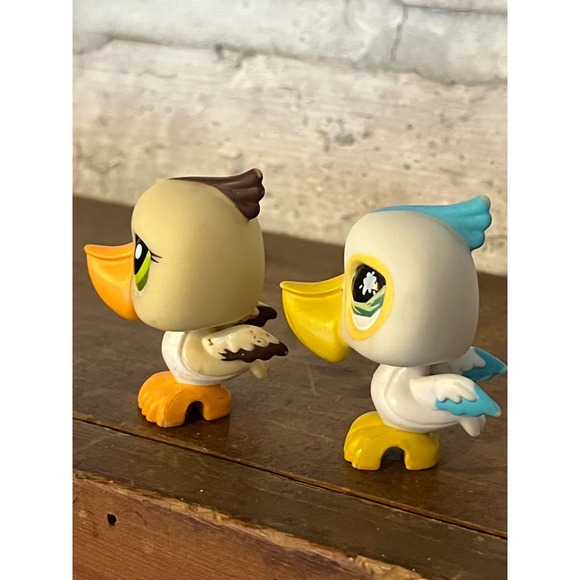 Littlest Pet Shop LPS Pair of Pelican Birds #797 #1350 - Picture 4 of 7